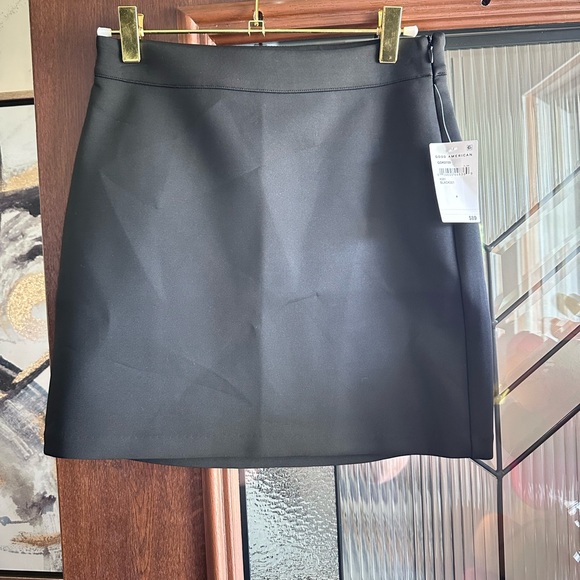 NWT! Good American Black Mini Skirt - Picture 1 of 4